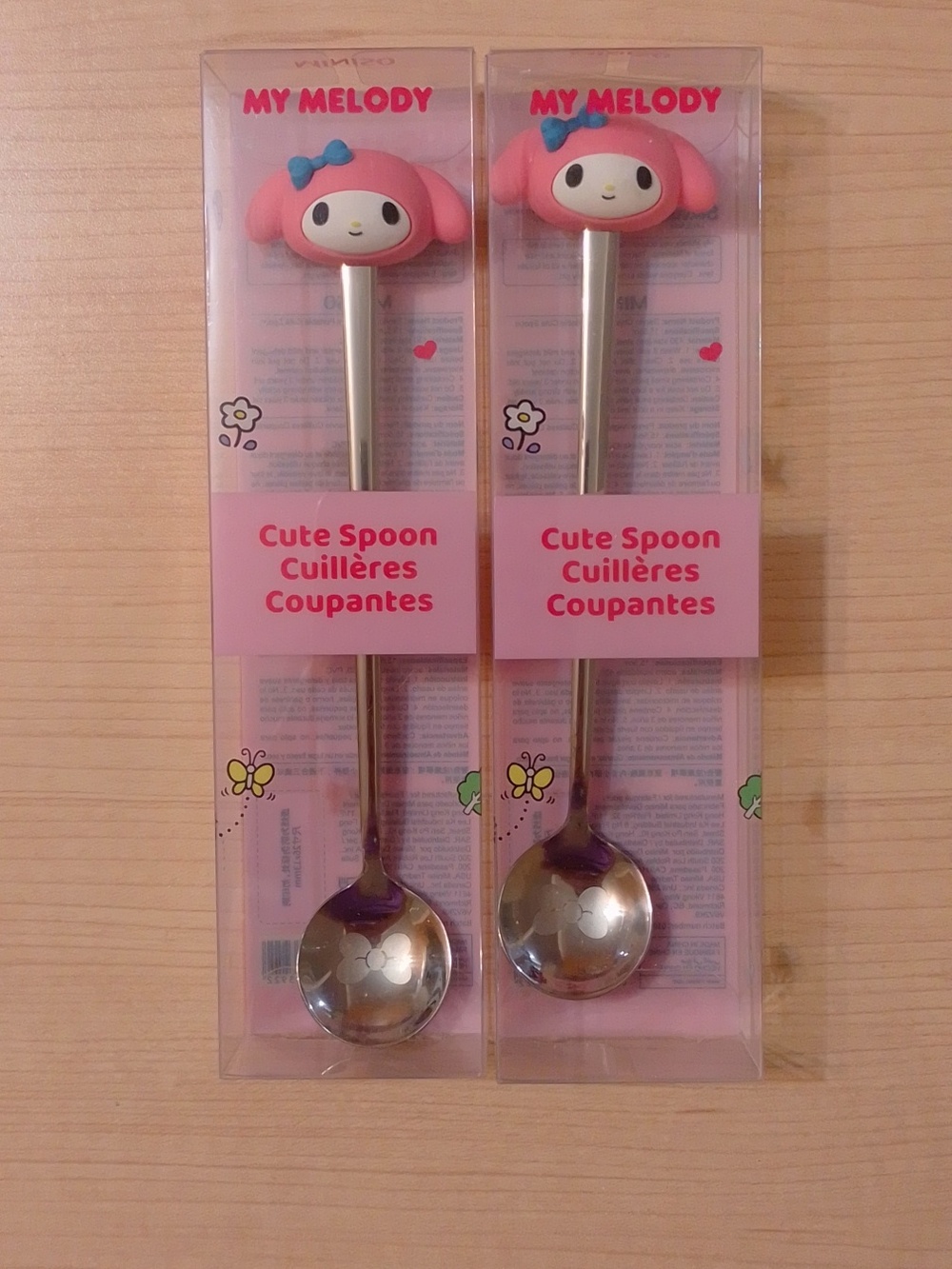 Sanrio My Melody 3D Head Silver Tea Spoon x 2